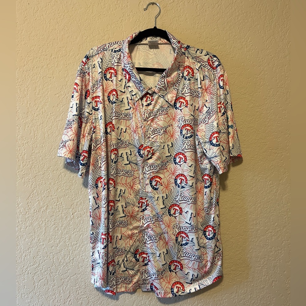 Texas Rangers Promotional Hawaiian Shirt
